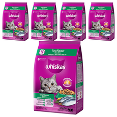 whiskas 偉嘉 貓乾糧, 鮪魚總匯口味, 1.2kg, 5袋