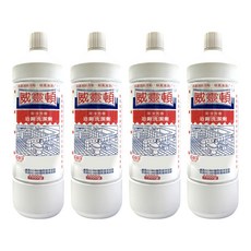 威靈頓 浴廁清潔劑 清新芳香 成分安心 去除污垢, 1kg, 4瓶