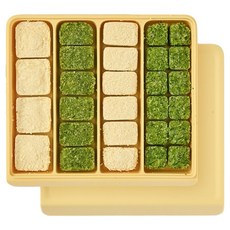 퍼기 이중 밀폐 큐브 다담아 보관용기, 780ml, 버터옐로우, 1개