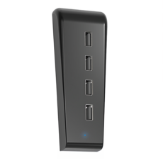 DOBE PS5 USB2.0 HUB 擴充分線器 副廠 黑色 尺寸4.8*3.3*15.2cm 重量60g, 1個