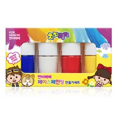 Enbibebe 兒童面部彩繪製作套組, 藍色，白色，紅色，黃色, 1套