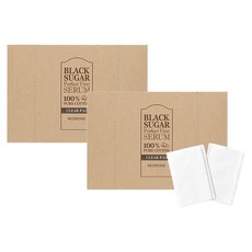 Skinfood Black Sugar Perfect First Serum 純棉透明墊, 60入, 2個