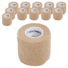 뽀마 자가점착식 탄력밴드 베이지 5cm x 4.5m, 1개입, 12개