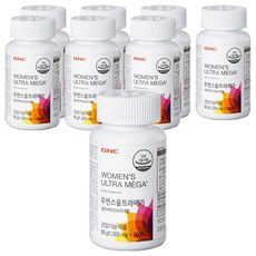 GNC 우먼스 울트라메가 멀티비타민 앤 미네랄, 90정, 8개