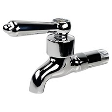 Elephant Waters 沐象 圓柄一字陶瓷長栓 水龍頭 金屬光澤 經典手柄, 1個