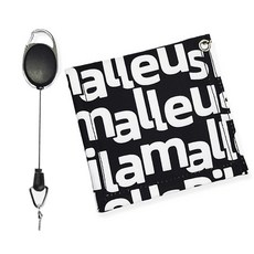 Early Ports字樣高爾夫球擦手巾, 1個, 黑色