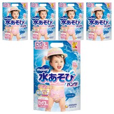 滿意寶寶 moony 玩水褲褲型尿布女童款, XL, 15片