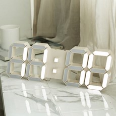 FLaiTO 3D LED壁鐘, 奶油白