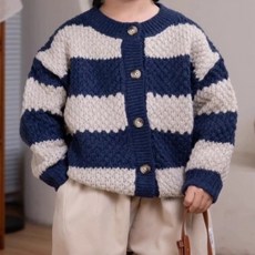 Arbe兒童Deli條紋開襟衫