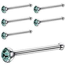 耀眼美人 迷你鋯石鑽銀色養耳棒醫療, 土耳其藍