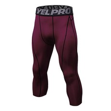 男款專業訓練春秋季運動七分緊身褲