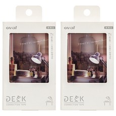오발 데스크 수정테이프 + 리필 2p 세트, 모닝 화이트(수정테이프), 투명(리필), 2세트