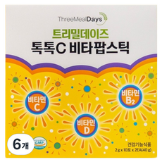 트리밀데이즈 톡톡C 비타팝스틱 20p, 40g, 6개