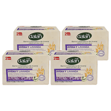 dalan 達欖 燕麥舒緩潔膚皂套裝, 98.4%天然皂, 115g, 4個