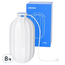Bropick 自動大容量固定式馬桶清潔劑, 8個, 250g