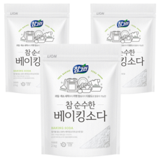 참그린 참 순수한 베이킹소다, 2kg, 3개