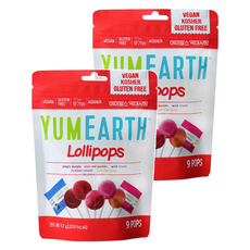 야미얼스 막대사탕 파우치팩, 5가지맛 믹스 (딸기/망고/블루베리/석류/포도), 57g, 2개