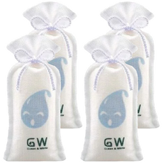 gw水玻璃永久除濕袋150g±10%/盒,4入-可重複使用、除濕防霉, 150g