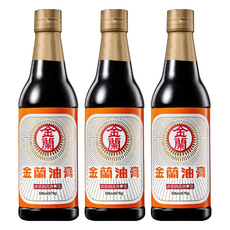 金蘭油膏 經典台灣味 590ml 讓料理呈現誘人的醬色和濃郁的醬香, 3瓶