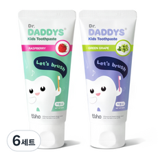 Dr. Dedis 低氟兒童牙膏覆盆子味60g+青葡萄味60g套組, 6組