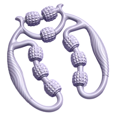 피어니스트 스트레칭 지압 마사지 롤러, 1개, 퍼플