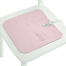 INKO 絨面攜帶式USB電熱坐墊 PD-S300, 30 x 30 cm, 玫瑰木色