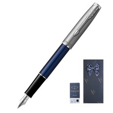 PARKER Sonnet Essential CT鋼筆+補充芯禮盒組, F, 藍色