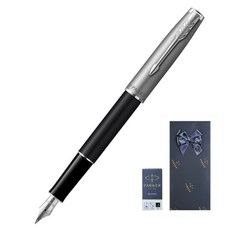 PARKER Sonnet Essential CT鋼筆+補充芯禮盒組, F, 黑色的