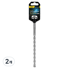 델리 툴즈 SDS Plus 텅스텐 스틸 다용도 해머 드릴 지름 10mm x 210mm 실버 EDH-Y10210, 2개