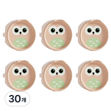 貓頭鷹插座安全蓋, 米色, 30個