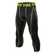 男性專業訓練春秋季運動七分緊身褲