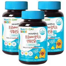 뉴트리디데이 베이비앤키즈 프로바이오틱스 생유산균, 60정, 3개