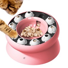 DING DONG PET 貓咪慢食球玩具, 1個, 粉紅色