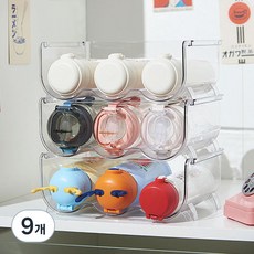 Anplus 多功能隨行杯收納架, 9個, 透明