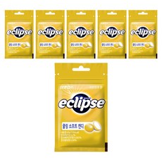 eclipse 易口舒 脆皮軟心薄荷糖 檸檬味, 45g, 6包