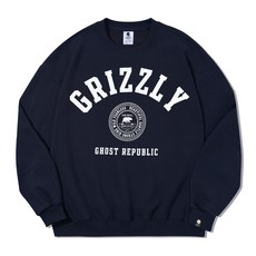 고스트리퍼블릭 GRIZZLY 클럽 오버핏 맨투맨 GMT-137