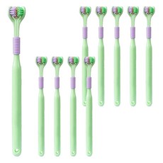 오픈스페이스 프리미엄 3면 칫솔 그린, 1개입, 10개