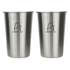 CAMPING ACE 野樂 304不鏽鋼冰涼杯 ARC-156-18 480ml, 2個, 不鏽鋼