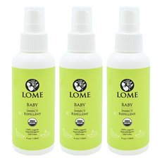 大地之愛 USDA有機嬰兒防蚊液, 100%有機, 不含化學DEET成分, 美國進口, 118ml, 3瓶