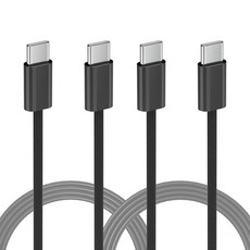 SKY Beat 240W PD3.1 C to C Type 高強度編織超高速充電線, 黑色, 200cm, 2個