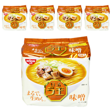 NISSIN 日清拉王味噌拉麵 - 日本原裝進口，日式風味包麵, 5包