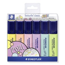 STAEDTLER 施德樓 粉彩色調螢光筆 6色組 364 CWP6, 混合色, 1個