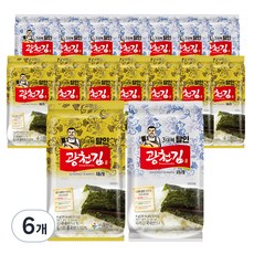 3대째 달인 재래 파래 혼합 광천김, 64g, 6개