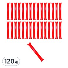 Maket Gamseong 加油棒氣球, 120個, 紅色