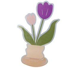 Morning Seller ins風壓克力便條夾架, 粉紫色