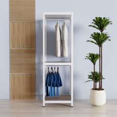 Shurack 衣架 3 層 2 衣架 600 x 400 x 1800mm, 白色