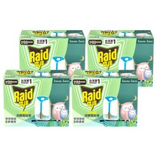 Raid 雷達 超智慧液體電蚊香, 45ml, 4盒