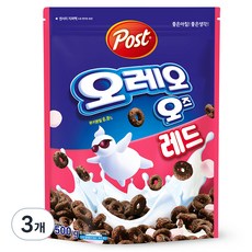 오레오오즈 포스트 레드 시리얼, 500g, 3개
