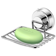 GreeHook 真空吸盤不鏽鋼無痕掛勾肥皂架, P01_05242432, 1個