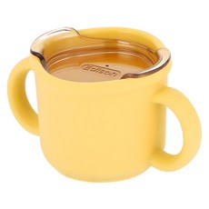 Edison 愛迪生 矽膠學習水杯(附杯蓋), 黃色, 1個, 150ml